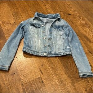 Tractr Girls Jean Jacket Blue Size Small